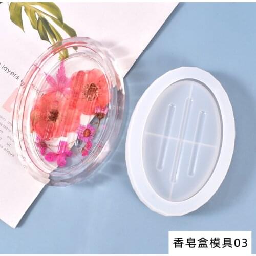 Handmade Silicone Mold Mirror Soap Box Mold Jewelry Accessories Making Epoxy Resin Craft DIY Casting Resin Mold