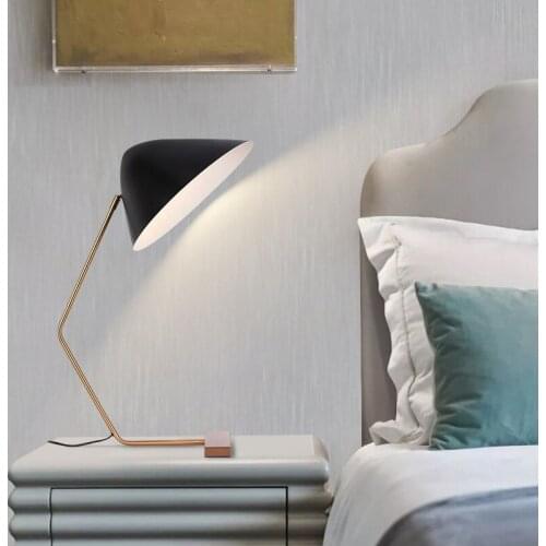Nordic postmodern bedroom lamp designers reading student art nightstand black restoring ancient ways is simple and easy