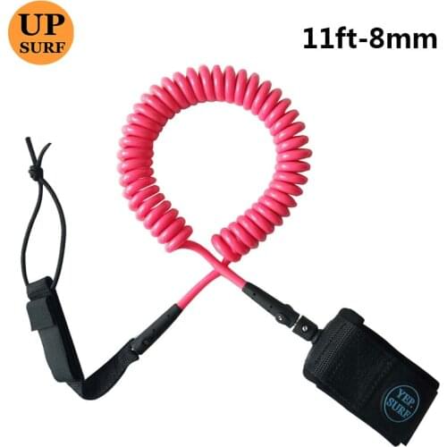 Surf Surfboard Leash 11ft-8mm Coiled Leash New Design Surfboard Pink Color Leash Surf Leash Yep.surf pranchas de