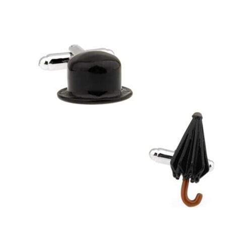 Magic Umbrella Hat Cufflink Cuff Link 15 Pairs Wholesale Free Shipping