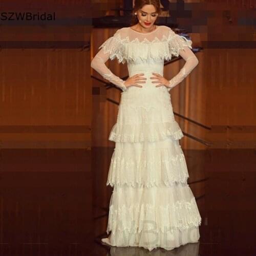 New Arrival High Neck Long sleeve evening dresses for women party 2021 Robe soiree dubai Evening gowns Vestidos de fiesta