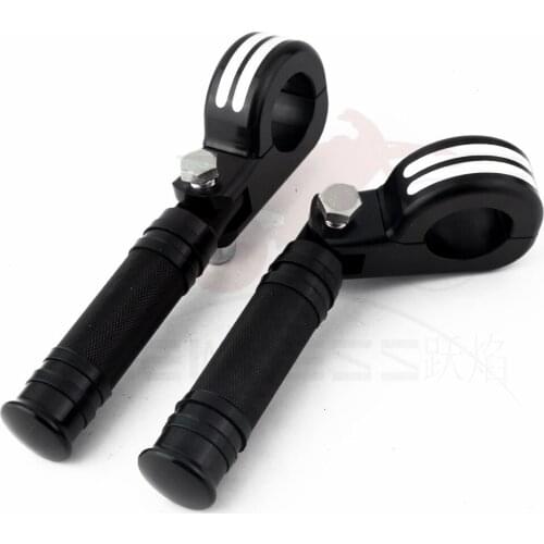 1.25INCH 32MM Bar Engine Highway CNC Black Foot peg footrest Mount Clamps For Harley-Davidson For Honda