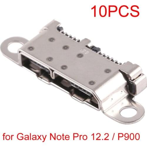 10 PCS Charging Port Connector for Galaxy Note Pro 12.2/P900/J7 Neo/J701/Tab 4 8.0/T330/Edge/N915/Tab 4 7.0 3G/T231/T705