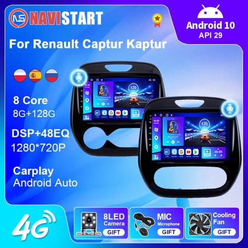 128G Car Radio for Renault Captur Kaptur 2016-2019 Android 10 Auto Multimedia Video No DVD CD Player GPS Navigation 2din Carplay