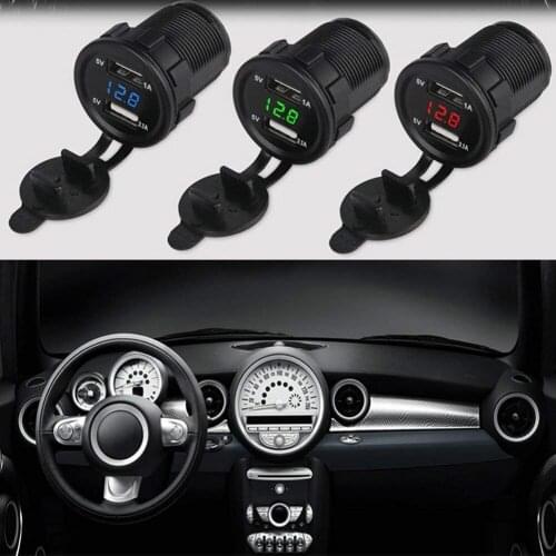 Car Charger 12-24V Dual USB Car Electronic Adapter Cigarette Lighter Socket Premium & Waterproof material