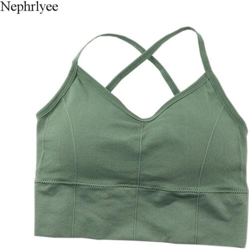 2021 New Bralette Fitness Thin Shoulder Strap Underwear Women Shockproof Push Up Bras Cross Back Bra Lingerie Sports Bra CA231