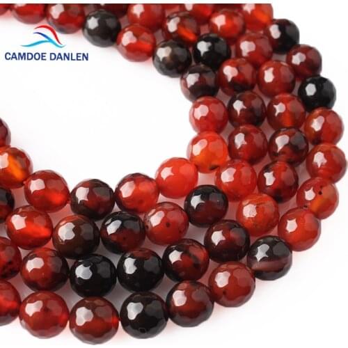 CAMDOE DANLEN Natural Gem Stone Beads Faceted Dream Agates Loose Beads 6 8 10 12MM Fit Diy Charms Bracelet For Jewelry Making