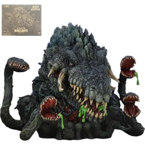 Q Version Xplus Godzillas Vs Biollante Anime Figurine Monsters Movable Joints Dinosaurs Collection Model Toy Kids Birthday Gift
