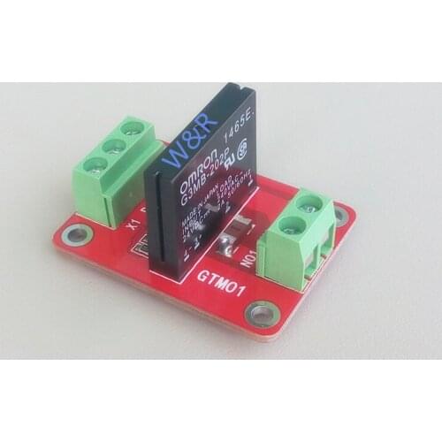 GTM01 1 way solid state relay module / expansion board / high level trigger / with fuse / 5V / 12V / 24V