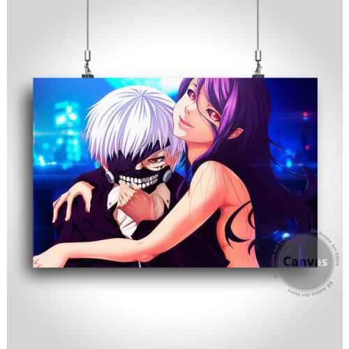 Canvas Anime kaneki ken Tokyo Ghoul Pictures Home Manga Decoration Paintings Poster HD Prints Wall Art Modular Living Room