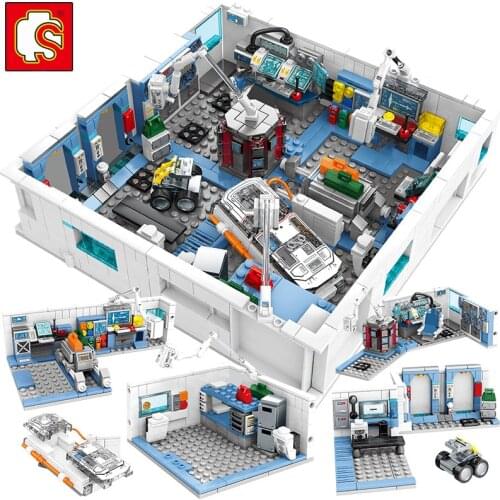 SEMBO The Wandering Earth Laboratory Architecture Model building blocks DIY Bricks Friends Kids creative classical ideas City