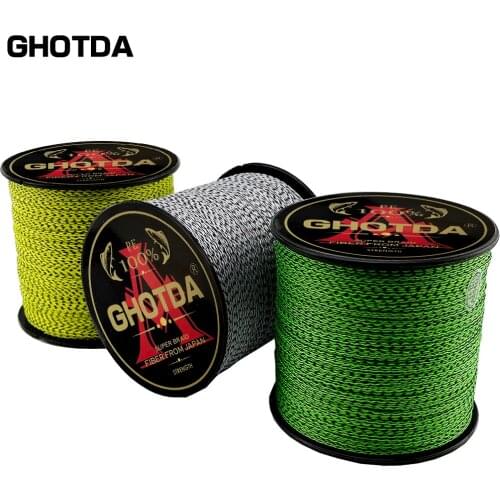 Ghotda 300M 4 Strands 0.11-0.5mm Speckle Braided Fishing Line PE Multilament Braid Lines Wire Smoother Sea Floating Line
