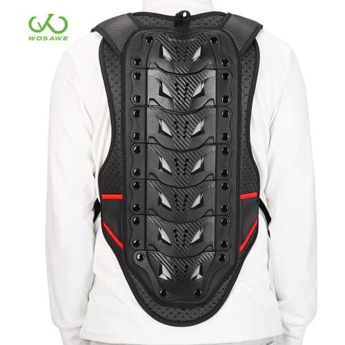 WOSAWE Motorcycle Armor Back Protector Protective Vest Snowboard Hockey Sports Sleeveless Jackets Motocross Windbreaker Adult
