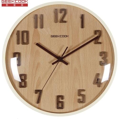 Modern Design Wall Clock Silent Vintage Kitchen Living Wooden Wall Clock Designs Wooden Clock Retro Quartz Clock Wall Clock 60