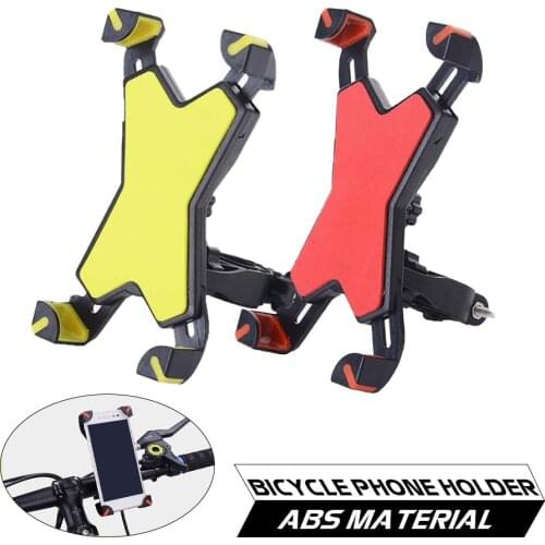 New ABS Material Bicycle Phone Holder High Quality Mobile Phone Mount Band Bike GPS Clip Universal Cycling Phone Mount