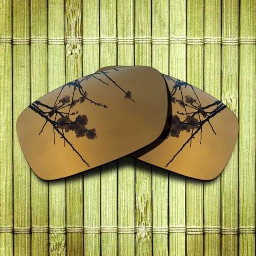 Polarized Replacement Lense For-Oakley Crankcase Sunglasses Frame True Color Mirrored Coating - Copper Color Options