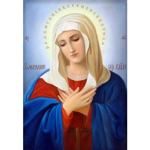 5D Diy Diamond Painting Cross Stitch Religion Diamond Embroidery woman picture Round Drill Diamond Mosaic Needlework Craft