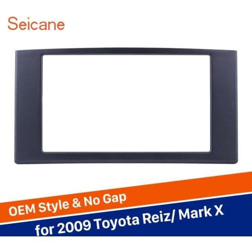 Seicane refitting DVD panel Frame 2 Din Car Stereo Fascia Cover Trim Installation Kit for Toyota Reiz Mark X Audio