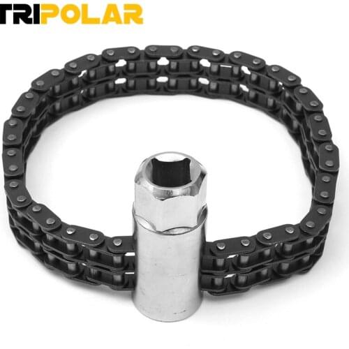 Allen Key Chain Type Oil Filter Wrench with 1/2 inch 17mm Deep Socket for Most Cars And Light Trucks Separate Very Fast