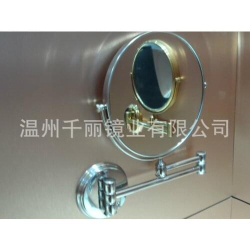 Folding factory direct supply wholesale wall mirror copper cosmetic mirror beauty mirror