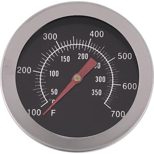 Stainless Steel Oven Thermometers BBQ Smoker Pit Grill Bimetallic thermometer Temp Gauge with Dual Gage 500 Degree Cooking Tools