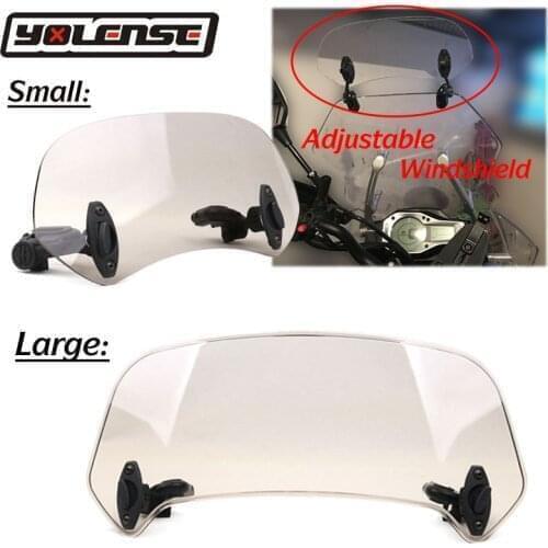 For BMW F750GS F850GS F650GS F800GS F750GS Universal Adjustable Windscreen Windshield Extension Spoiler Wind Deflector Lockable