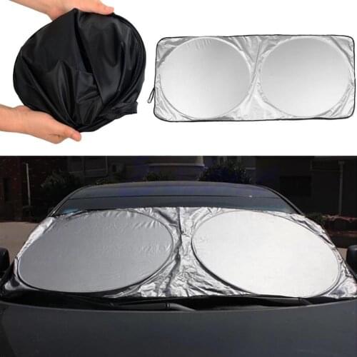 UV Protect Car Window Film Hot Auto Visor Windshield Windscreen Sun Block Cover Folding Front Rear Car Window Sun Shade