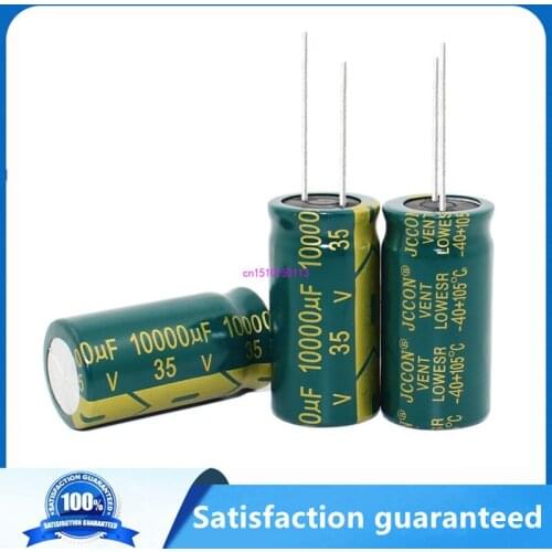 10pcs--100PCS/lot 35V 10000UF 18*35MM high frequency aluminum electrolytic capacitor 10000uf 35v