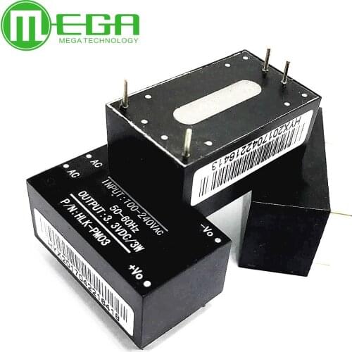 10pcs HLK-PM03 AC-DC 220V to 3.3V Step Down Buck Power Supply Module Intelligent Household Switch Converter