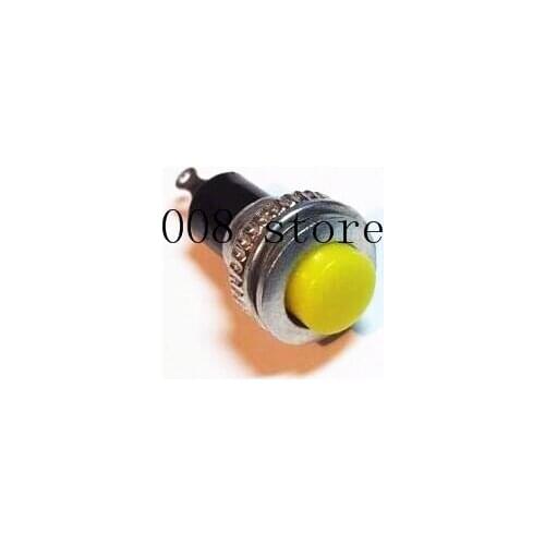 10pcs Yellow No Lock 10mm Momentary Push Button Switch