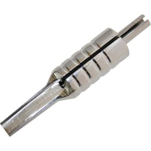 3PCS 19F 304 Stainless Steel Flat Magnum Tattoo Grip Professional Tattoo Grip Magnum Tip Back Stem Combo Supply