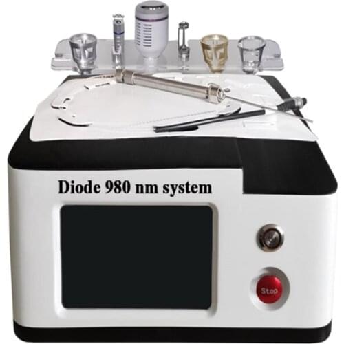 Hot Sell 980nm Portable Laser Diode Machine 6+1 Functions For Nail Fungus Spider Vein Cellulite Physical Pain