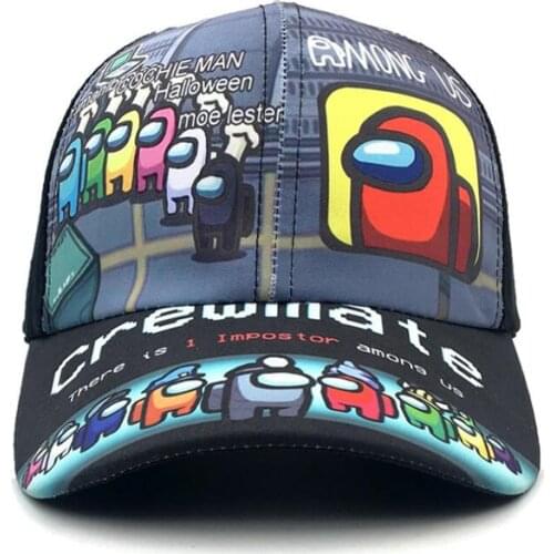 New Cartoon Game Baseball Cap Unisex 100% Cotton Adjustable Hip Hop Dad Hats Cartoon Impostor Printing Fashion Snapback Hat