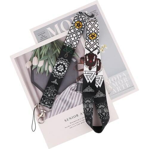 24pcs/lot MD1070 DMLSKY Viking Tv Show Lanyard Keychains Accessory For Mobile Phone USB ID Badge Holder Key Strap Neck lanyard