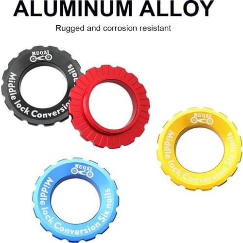 Bicycle Centerlock To 6-Hole Adapter Mountain Bike Hub Center Lock Conversion 6 Bolt Disc Brake Rotor