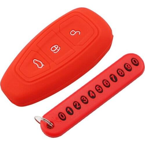 My Good Car Car Smart Key Case Fob Cover Car Key Chain Keychain Fit for Ford Fiesta Focus 3 4 ST Mondeo Ecosport Kuga Escape
