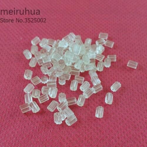 500pc/lot 3*3mm Cylindrical gear Earring Backs Stoppers Jewelry Accessories Clear Plastic Bullet Ear Plugging Blocked