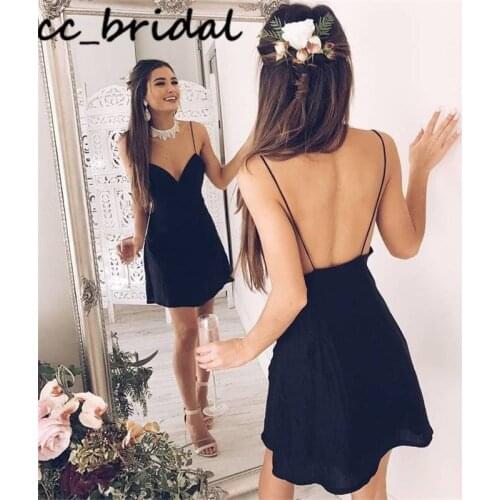 Goegeous Short Homecoming Dresses 2020 Sexy Backless Dress for Graduation Cheap Under 100 robe cocktail Free Shipping