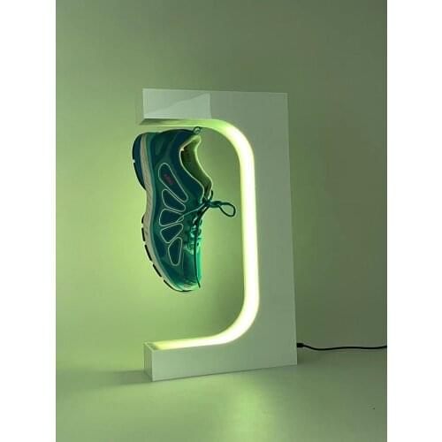 Magnetic Floating Shoe Display Stand E-Shaped Adjustable Shoe Rack Store Sample Display Rack Hanging Rotation Promotion Rack