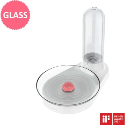 Non-slip Bowl Cat Bowl Dog Bowl trough with Waterer Bowl Drinking Water Elevated Cat Deep Dish Large Capacity