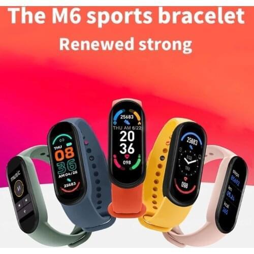 New! M6 Smart Band Watch Men Women Smartwatch Heart Rate Sports Fitness Tracking Bracelet For Apple Xiaomi Redmi Android Watches