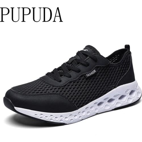 PUPUDA summer 2020 men shoes casual running shoes fashion mesh breathable sport shoes outdoor sneakers men light comfortable