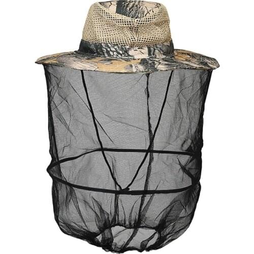 Fishing Mosquito Head Net Cap Sunshade Breathable Bucket Hat Outdoor Protective Accessories New Arrive
