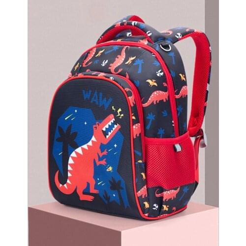 High-Grade School Bags For Boys New Primary School Orthopedic Backpack Dinosaur Cat Bag For Girl Kids Satchel Knapsack Mochila