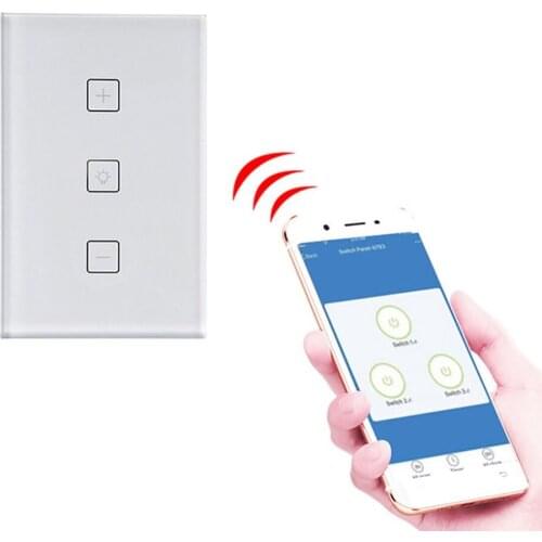 Wifi Touch Switch Dimming Switch for Alexa Google Home US Standard Remote/Voice Control for Incandescent Halogen Dimmable LED