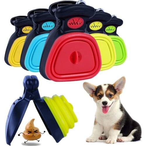 Foldable Pet Travel Poop Scooper Cat Dog Poop Bag Dispenser Dog Supplies Waste Picker Cleaning For Outdoor Pet Products