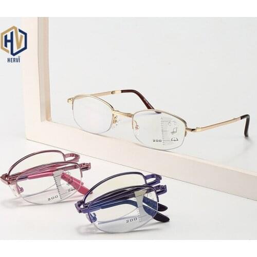 Folding Reading Glasses Man Women Metal Hyperopia Foldable Eyeglasses Diopter +1.0 1.5 2.0 2.5 3.0 очки для чтения