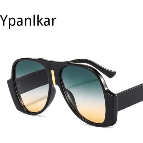 New Retro Big Frame Sunglasses Men And Women Hip Hop Trend Toad Mirror Personality Oval Eyewear Oculos