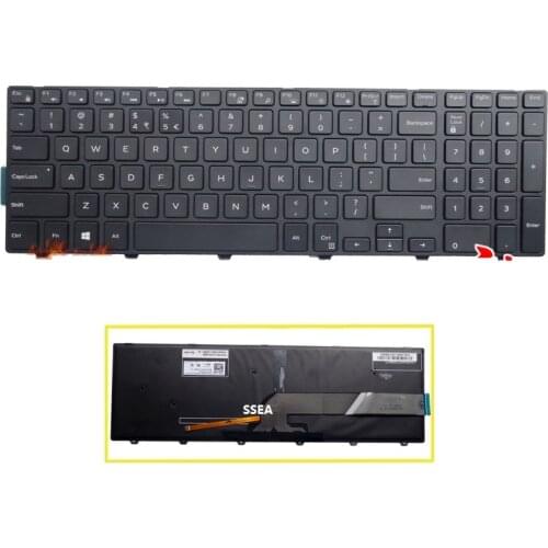 SSEA New US keyboard backlight for Dell Inspiron 15 5000 Series 15 5555 5558 5559 laptop keyboard free shipping