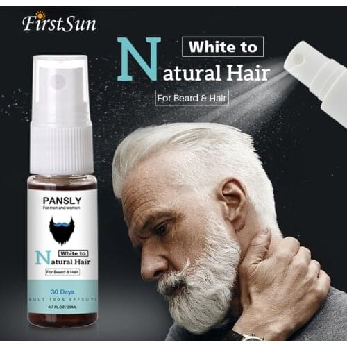 Magical Herbal Cure White Hair Treatment Spray 20ML Remedies Change White Gray Hair To Black Permanently In 30 Days Naturally
